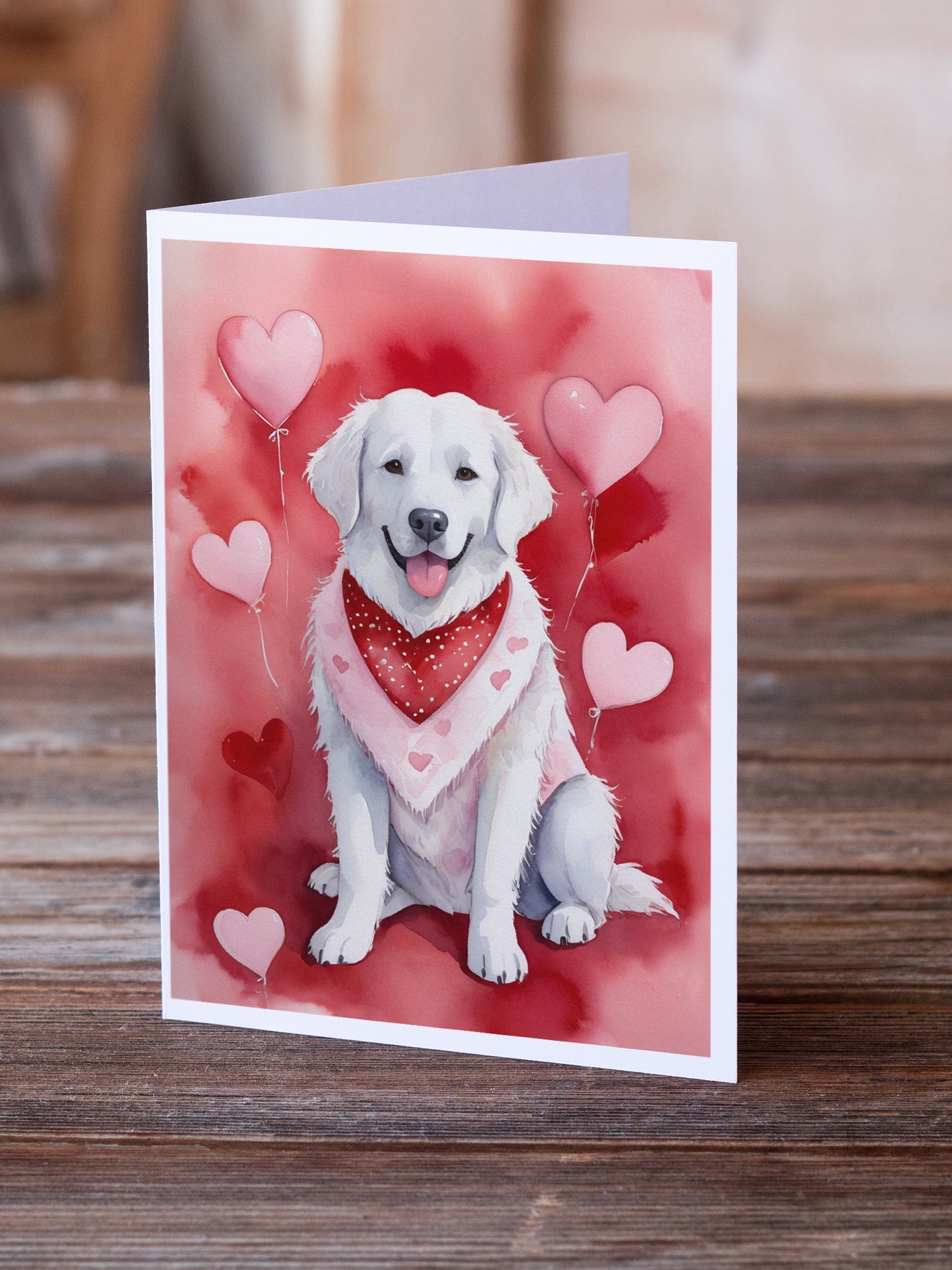 Buy this Kuvasz My Valentine Greeting Cards Pack of 8