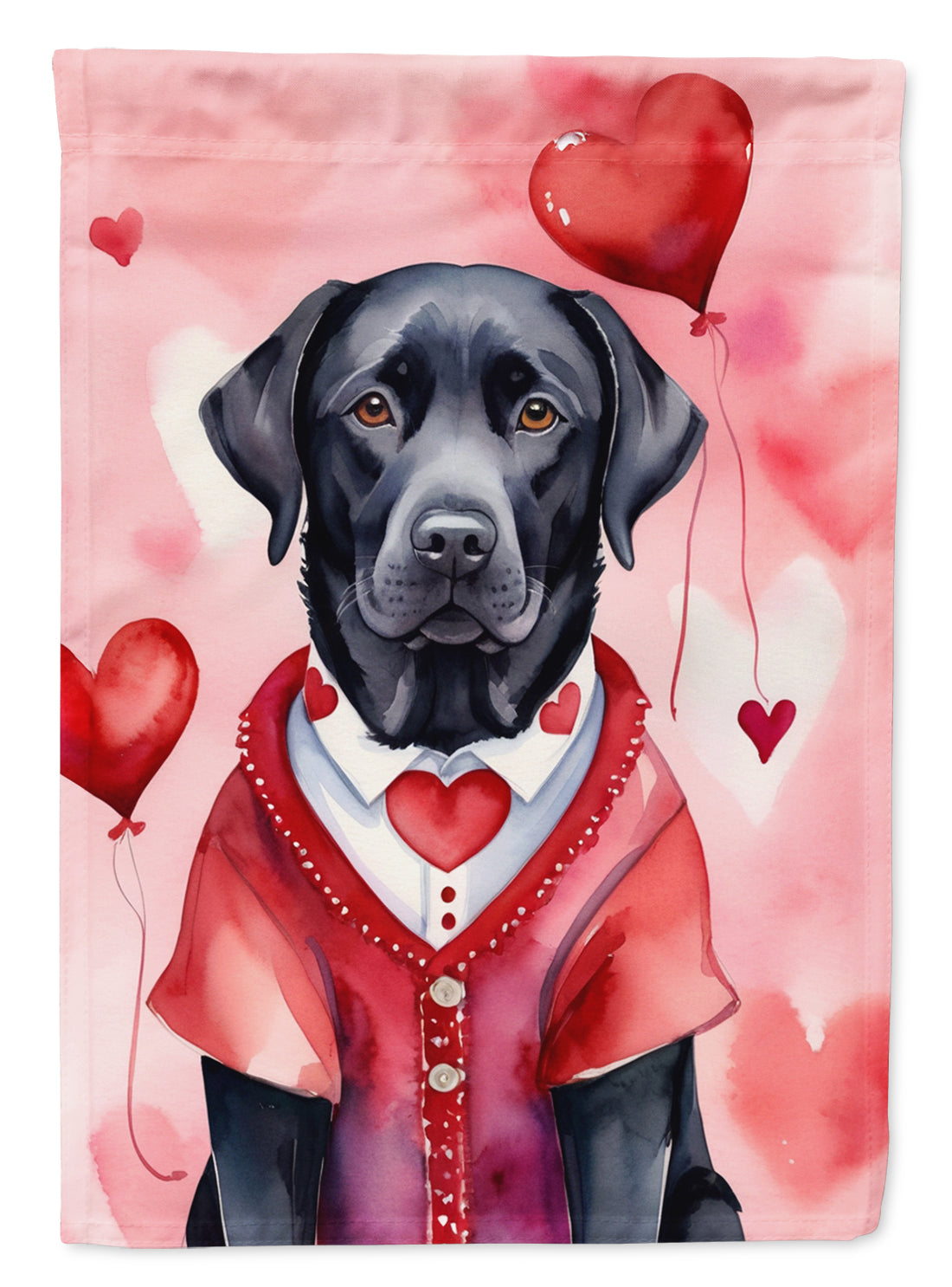 Buy this Black Labrador Retriever My Valentine Garden Flag