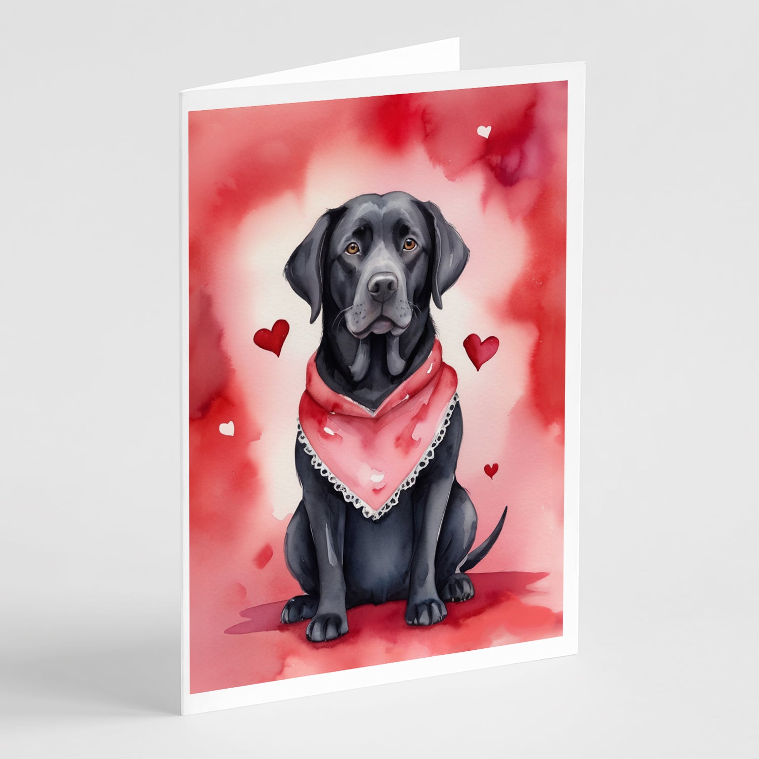 Buy this Black Labrador Retriever My Valentine Greeting Cards Pack of 8