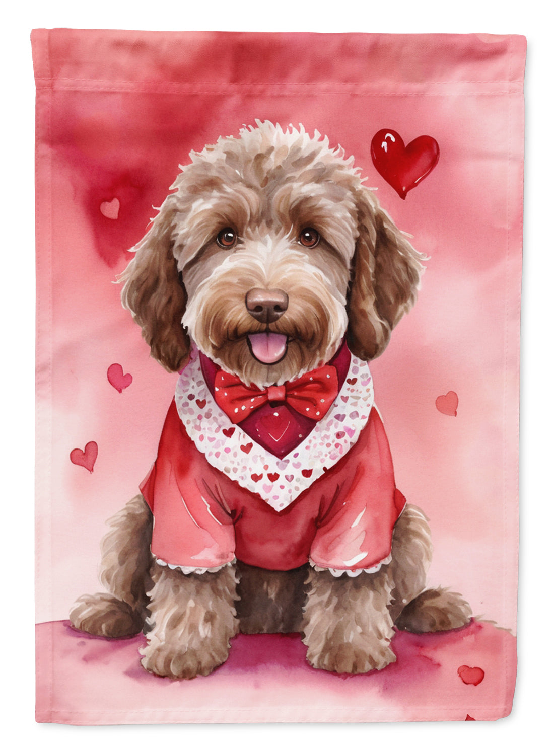 Buy this Labradoodle My Valentine House Flag