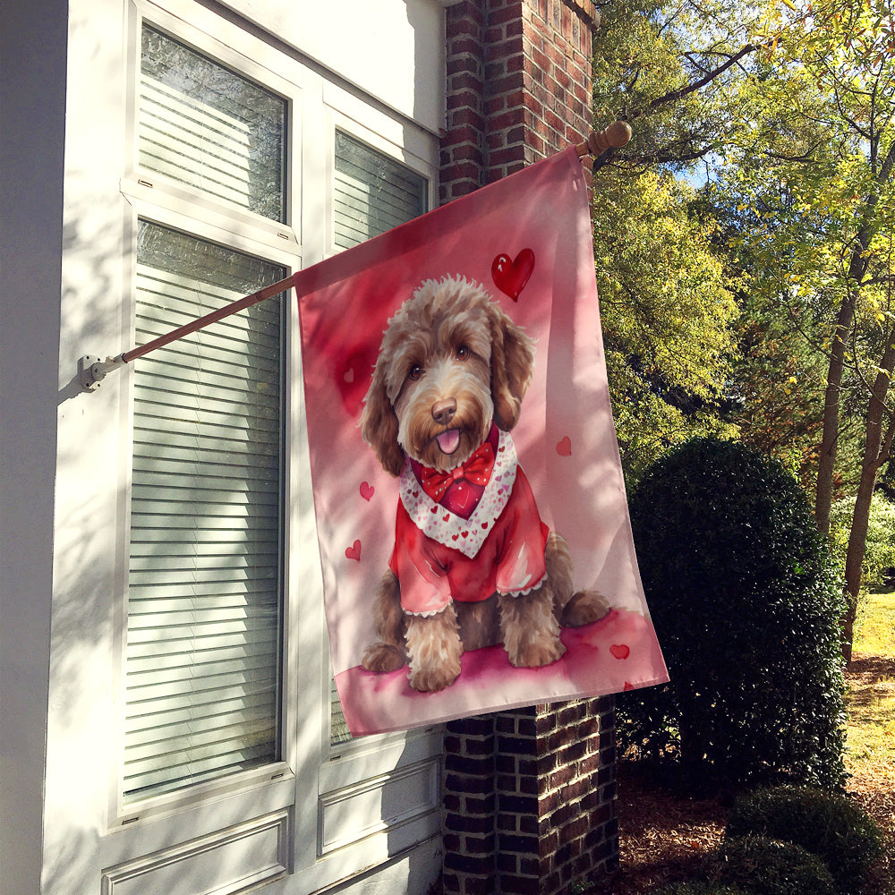 Buy this Labradoodle My Valentine House Flag