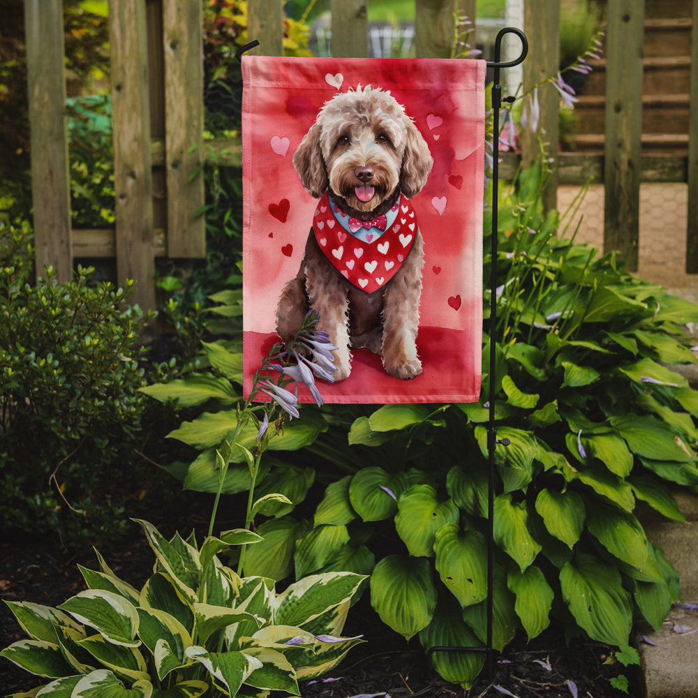 Buy this Labradoodle My Valentine Garden Flag