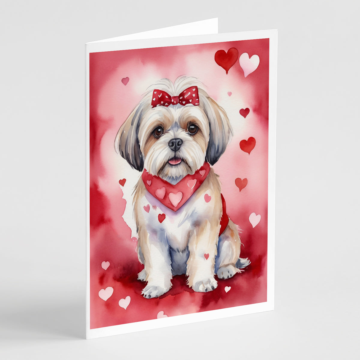 Buy this Lhasa Apso My Valentine Greeting Cards Pack of 8