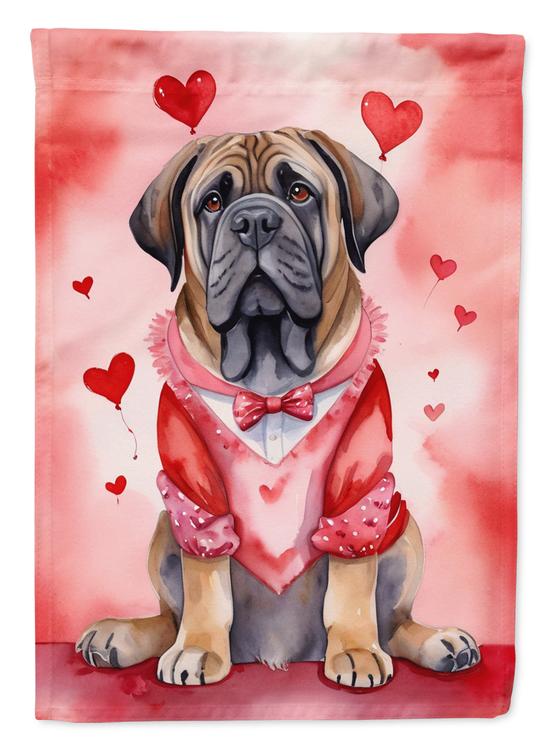 Buy this Mastiff My Valentine House Flag