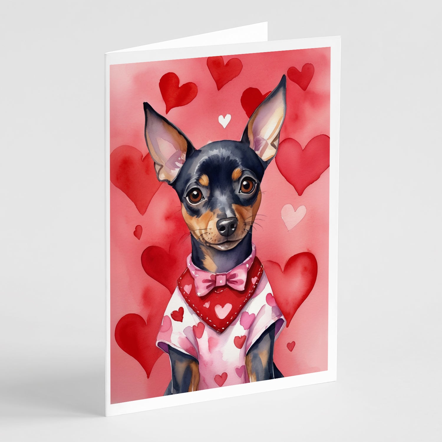 Buy this Miniature Pinscher My Valentine Greeting Cards Pack of 8