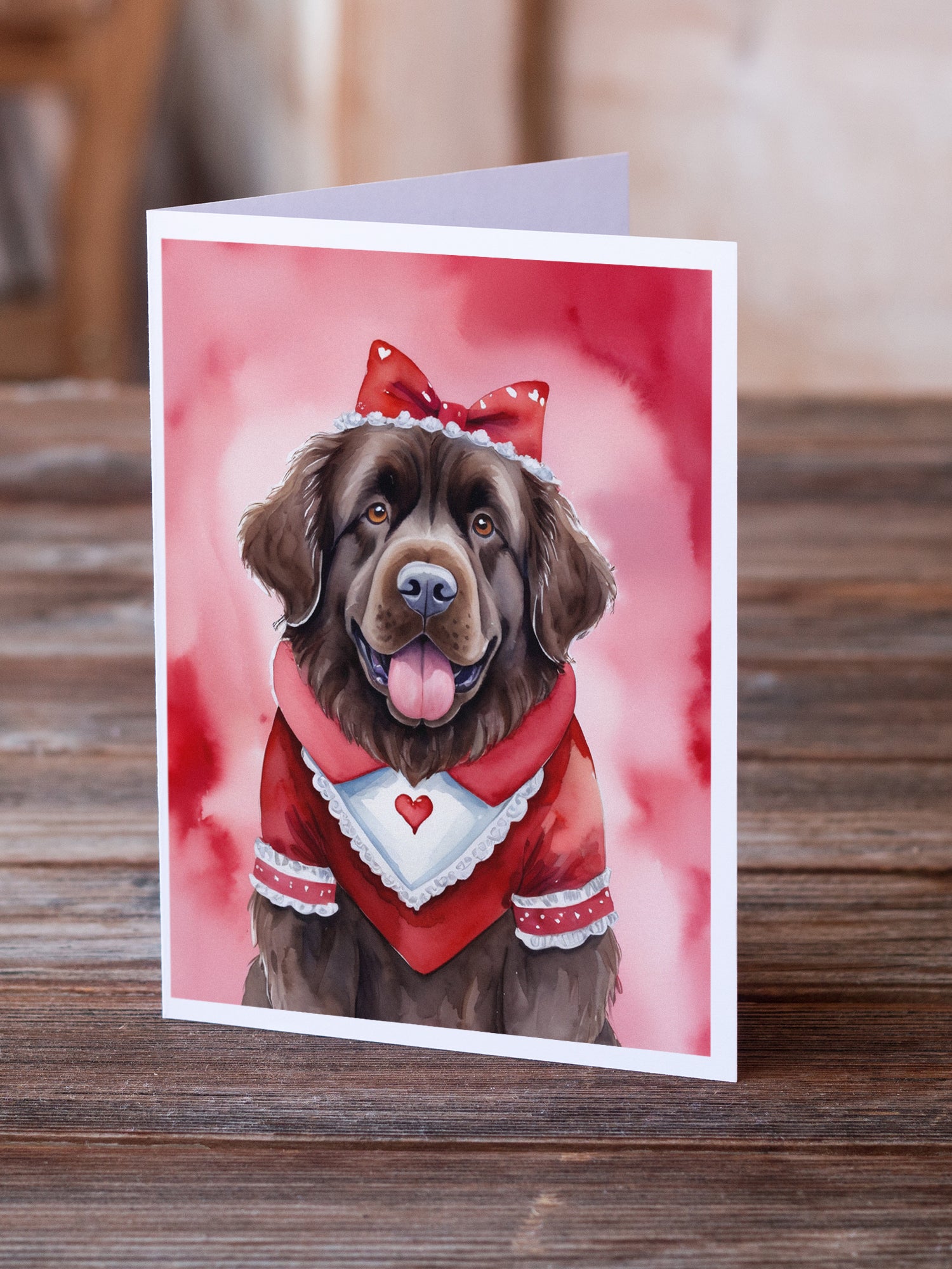 Buy this Newfoundland My Valentine Greeting Cards Pack of 8