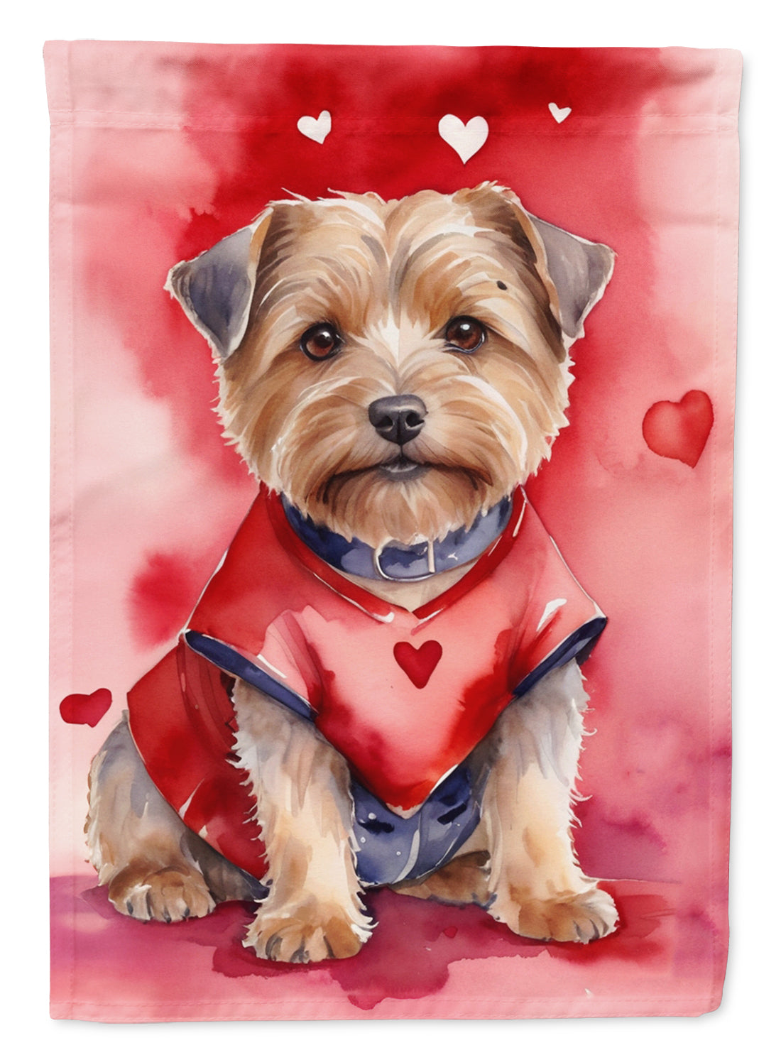 Buy this Norfolk Terrier My Valentine Garden Flag