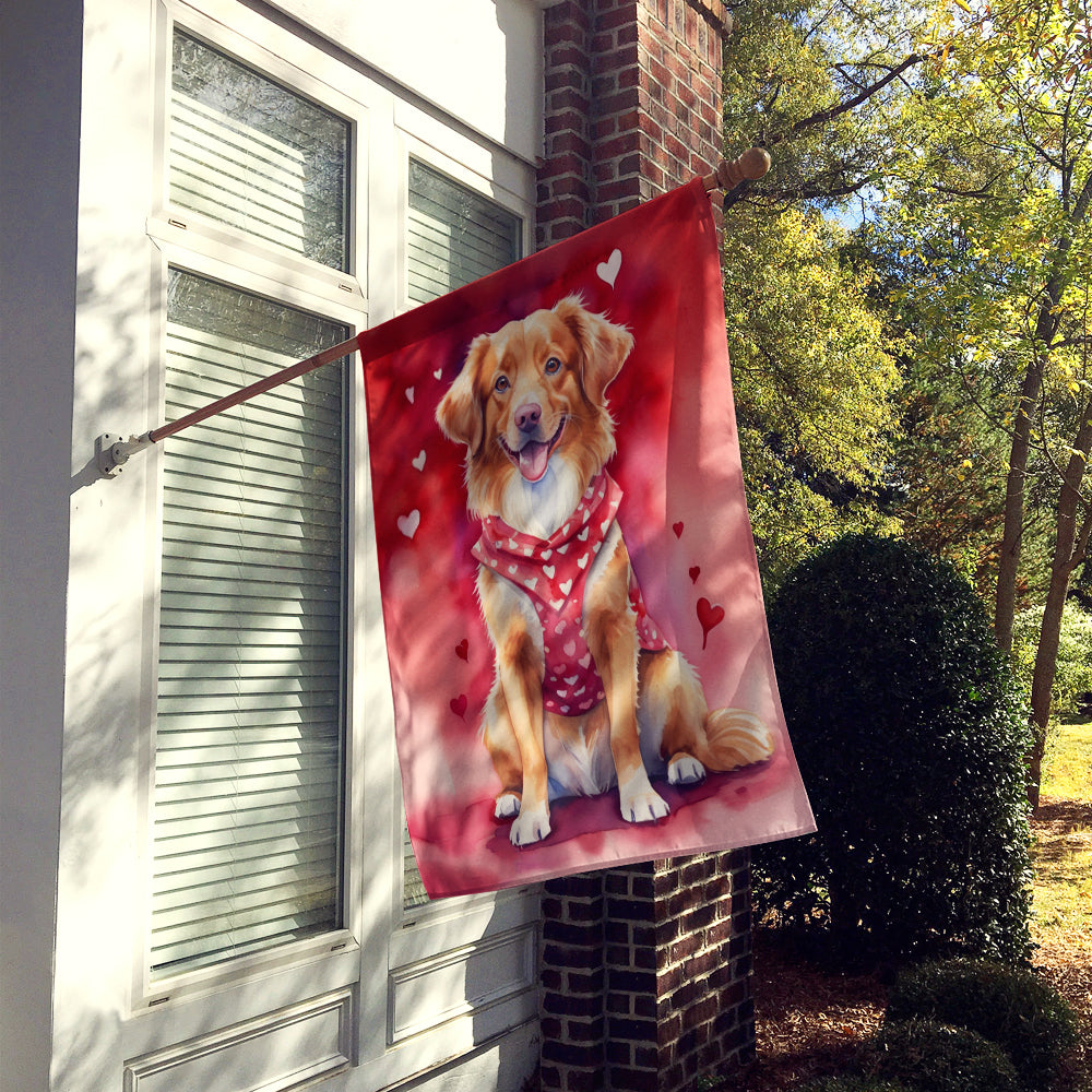 Buy this Nova Scotia Duck Tolling Retriever My Valentine House Flag