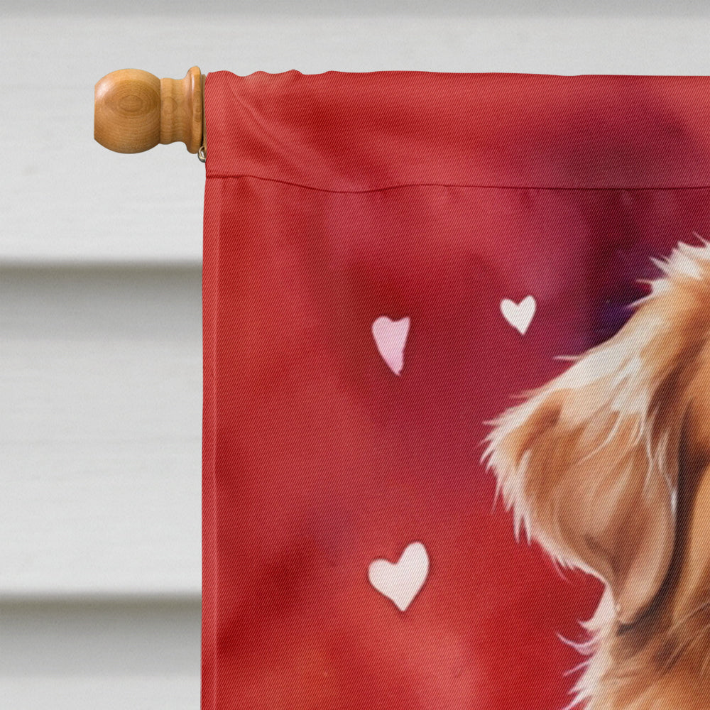 Nova Scotia Duck Tolling Retriever My Valentine House Flag