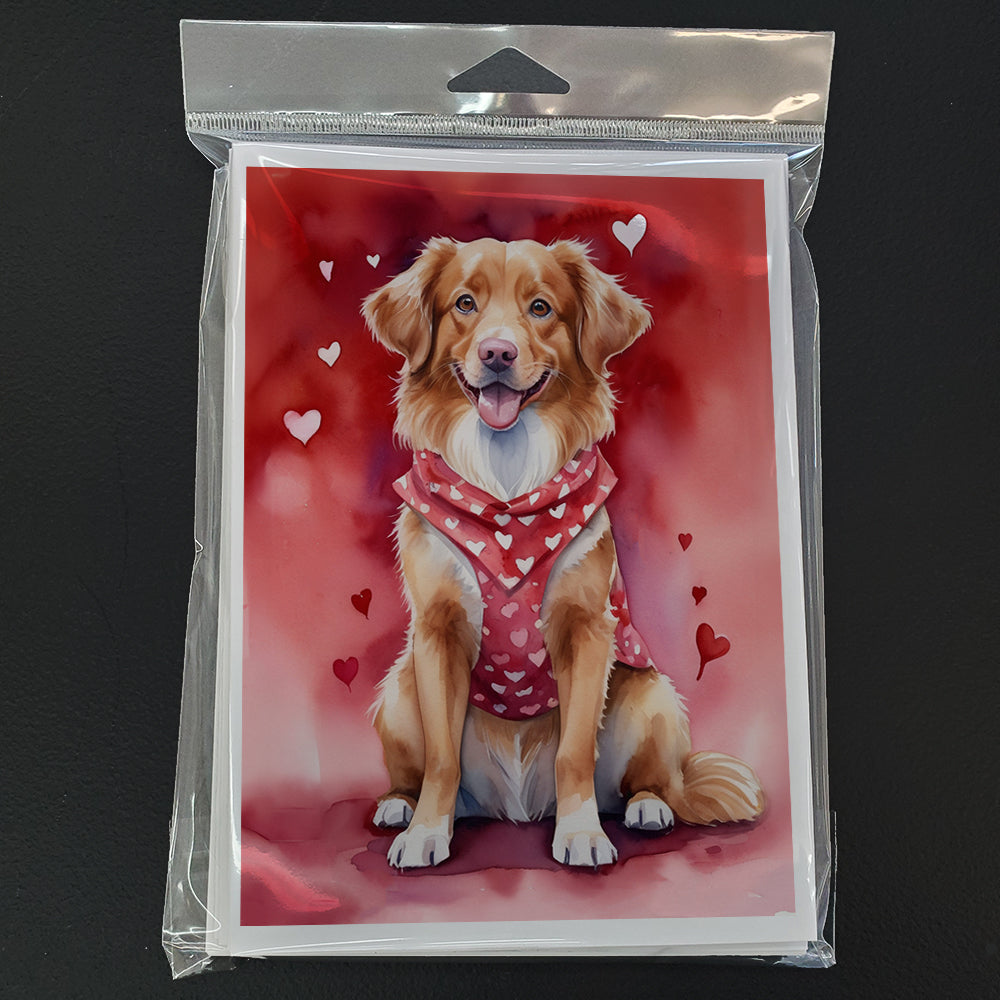 Nova Scotia Duck Tolling Retriever My Valentine Greeting Cards Pack of 8