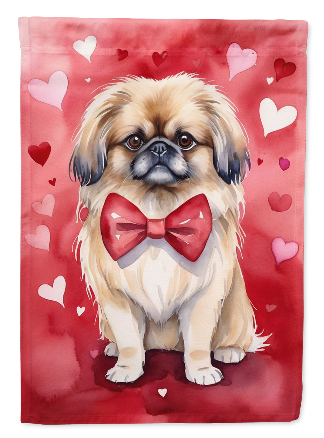 Buy this Pekingese My Valentine House Flag