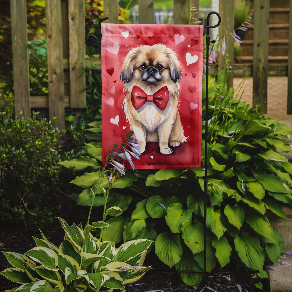 Buy this Pekingese My Valentine Garden Flag