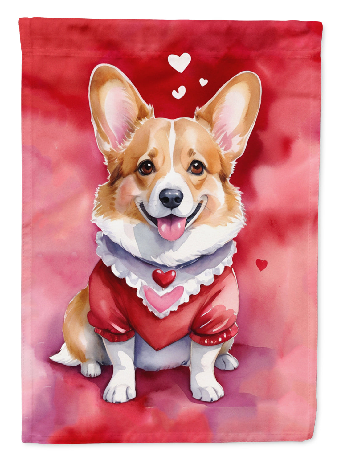 Buy this Corgi My Valentine House Flag