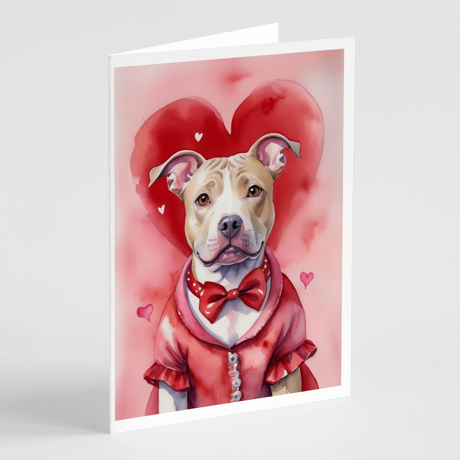 Buy this Pit Bull Terrier My Valentine Greeting Cards Pack of 8