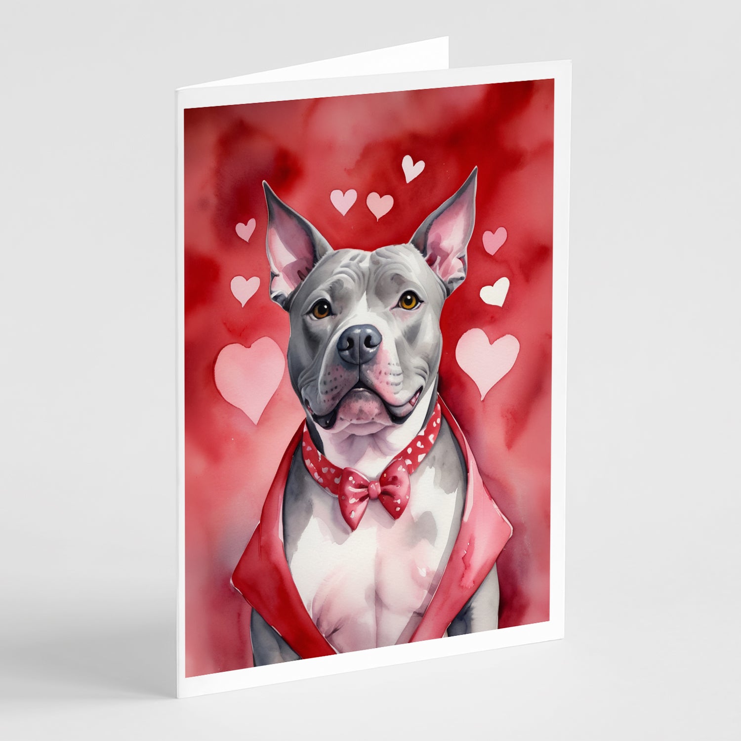 Buy this Pit Bull Terrier My Valentine Greeting Cards Pack of 8