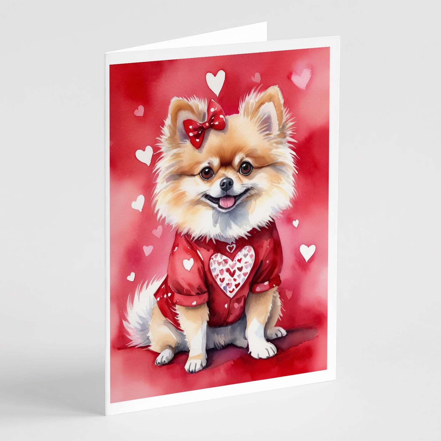 Buy this Pomeranian My Valentine Greeting Cards Pack of 8