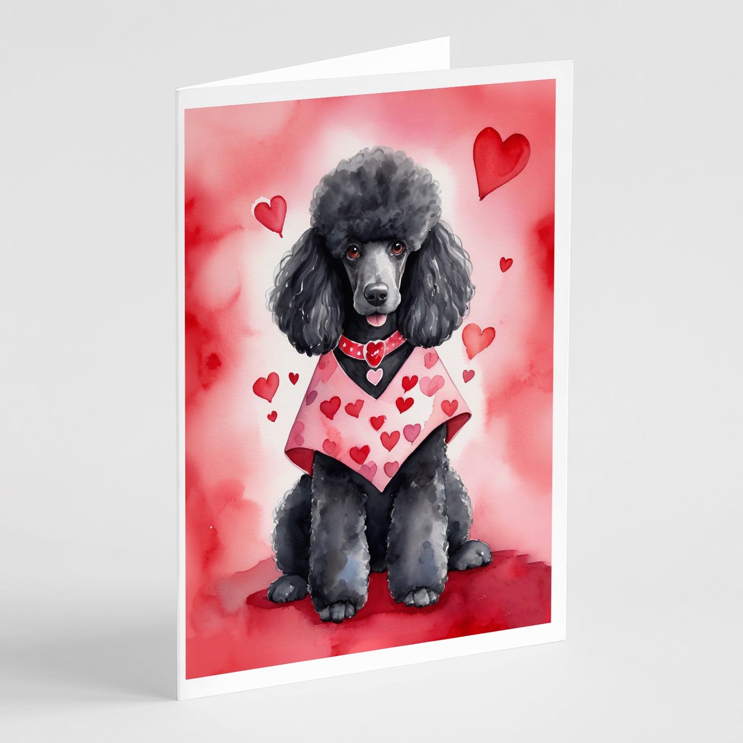 Buy this Black Poodle My Valentine Greeting Cards Pack of 8