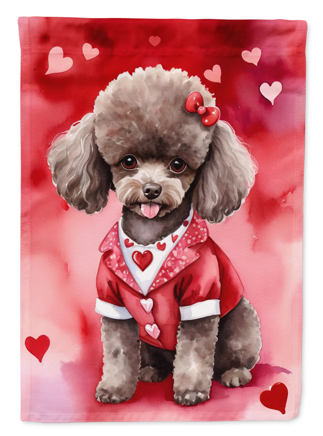 Buy this Chocolate Poodle My Valentine Garden Flag