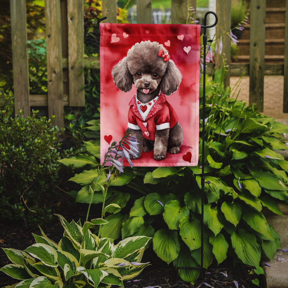 Buy this Chocolate Poodle My Valentine Garden Flag