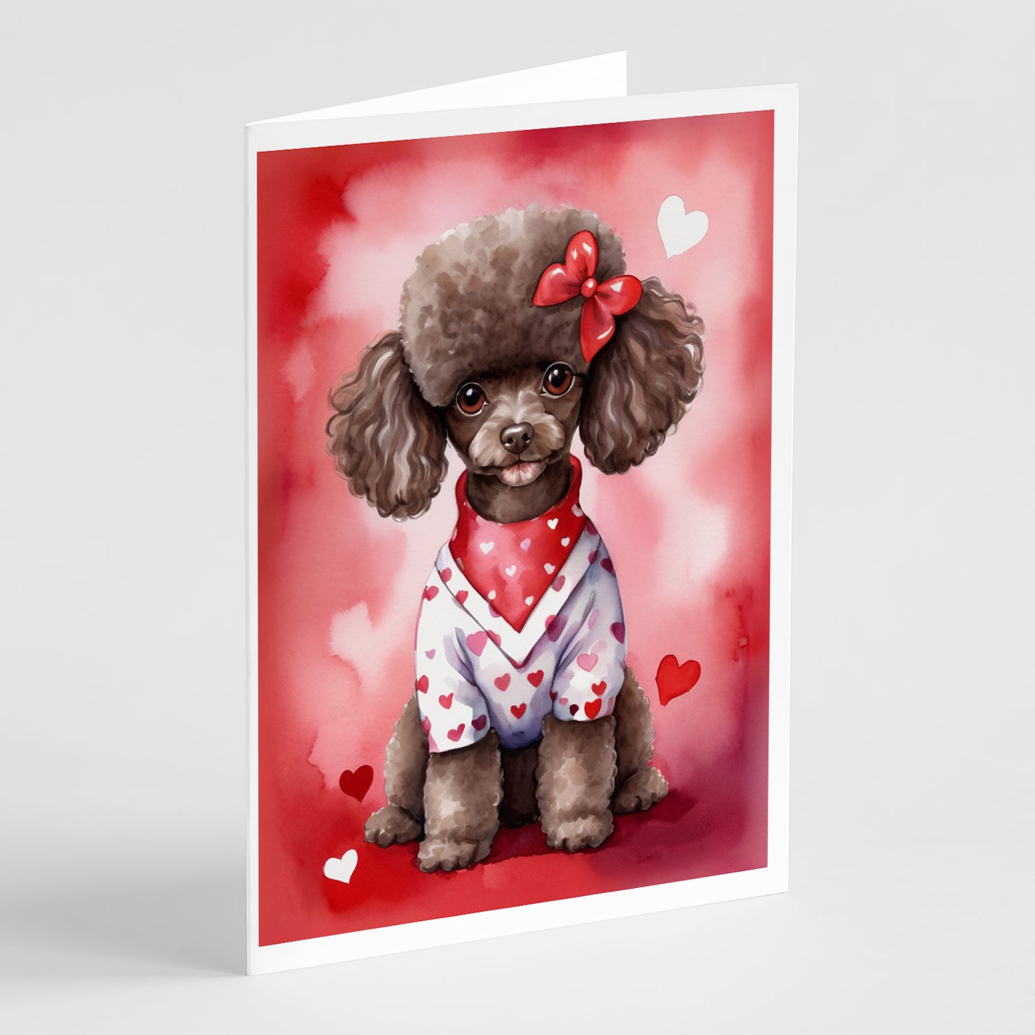 Buy this Chocolate Poodle My Valentine Greeting Cards Pack of 8