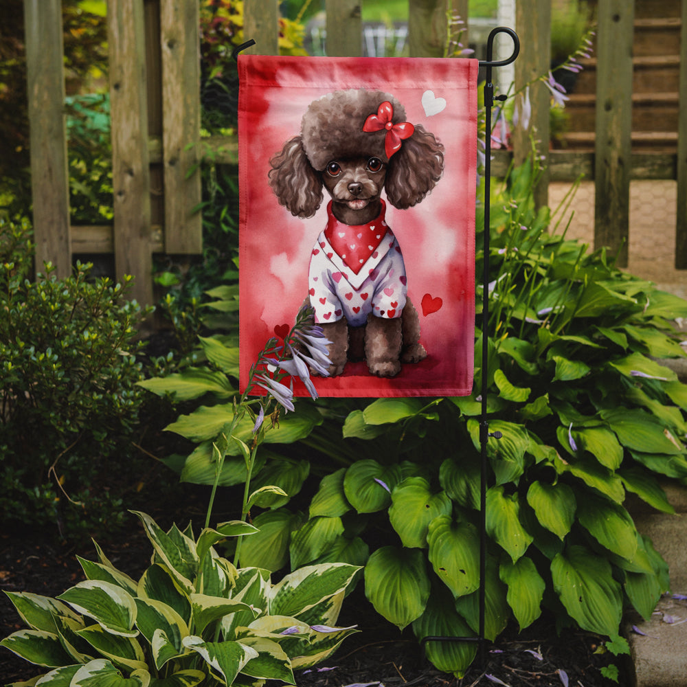 Buy this Chocolate Poodle My Valentine Garden Flag