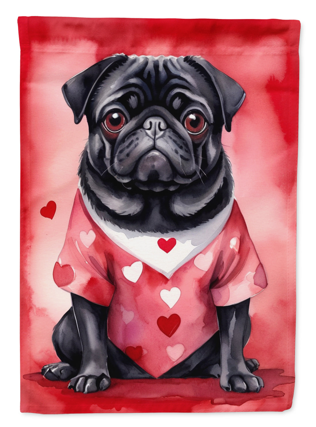 Buy this Pug My Valentine Garden Flag