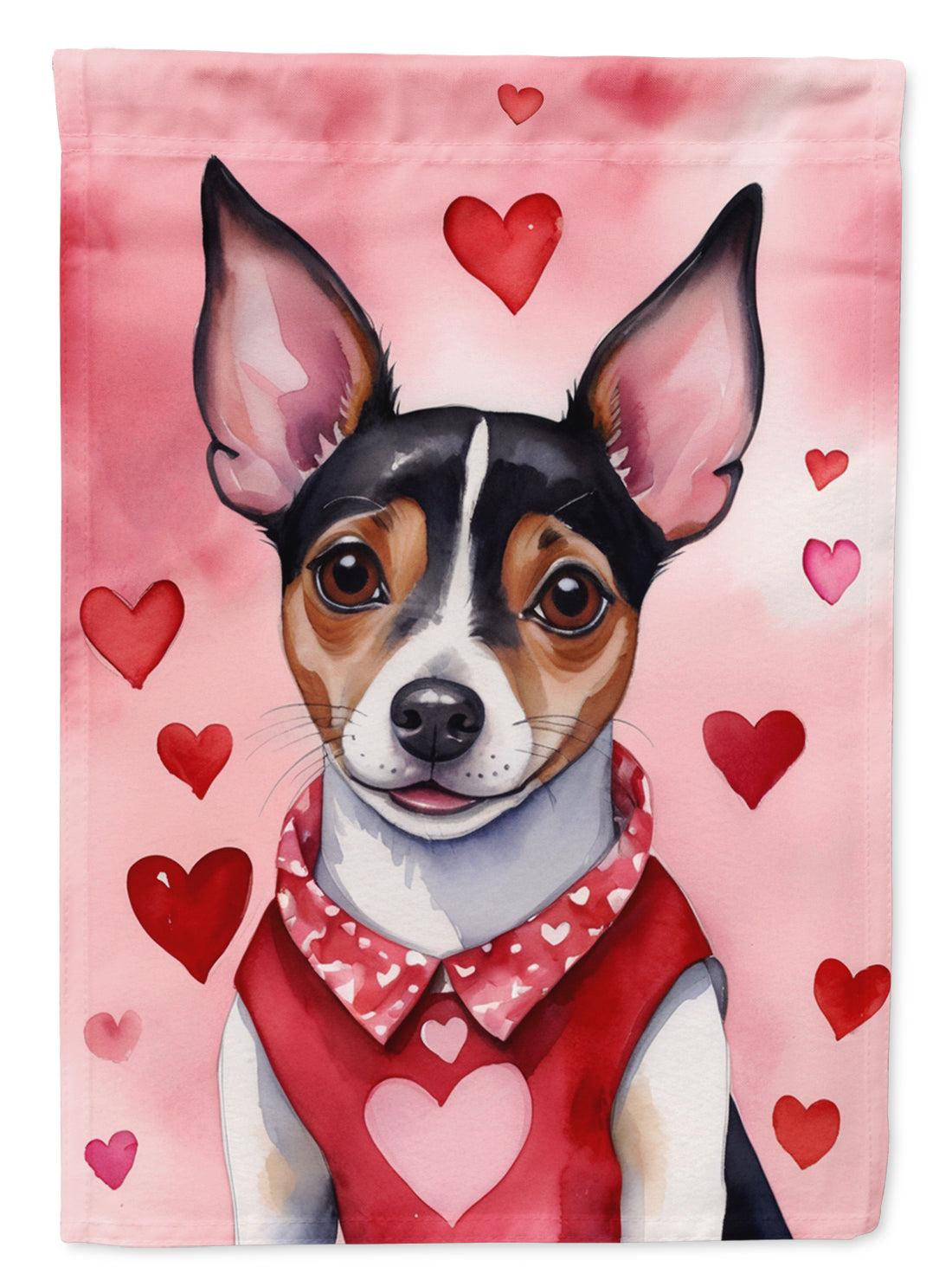 Buy this Rat Terrier My Valentine Garden Flag