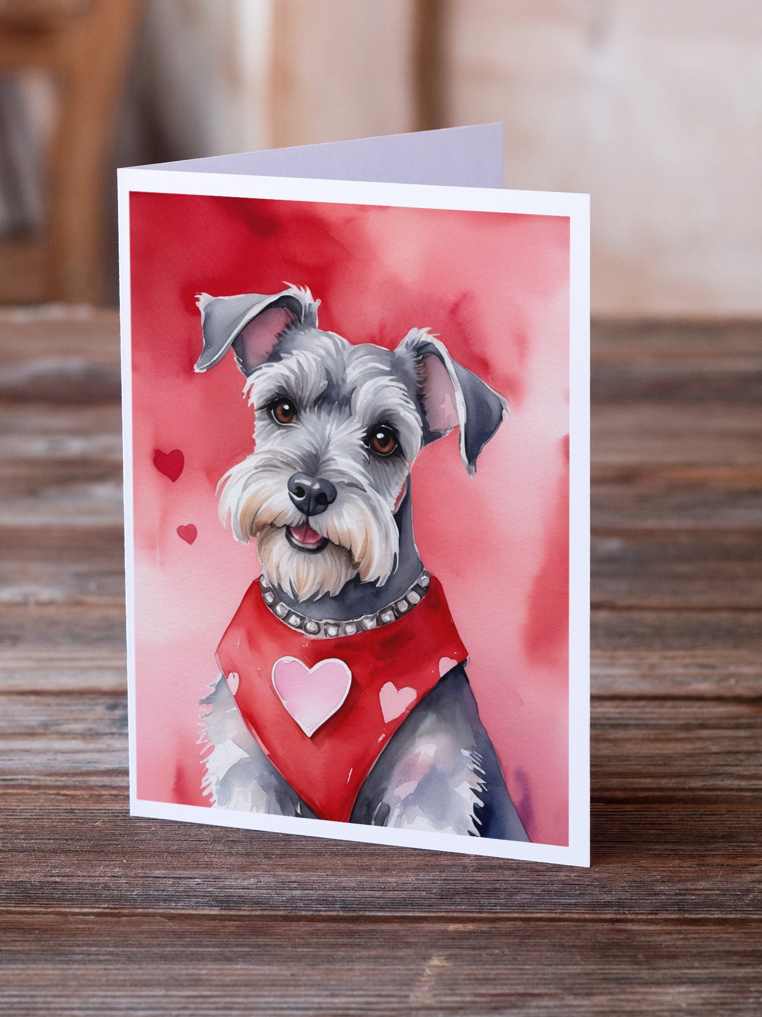 Buy this Schnauzer My Valentine Greeting Cards Pack of 8