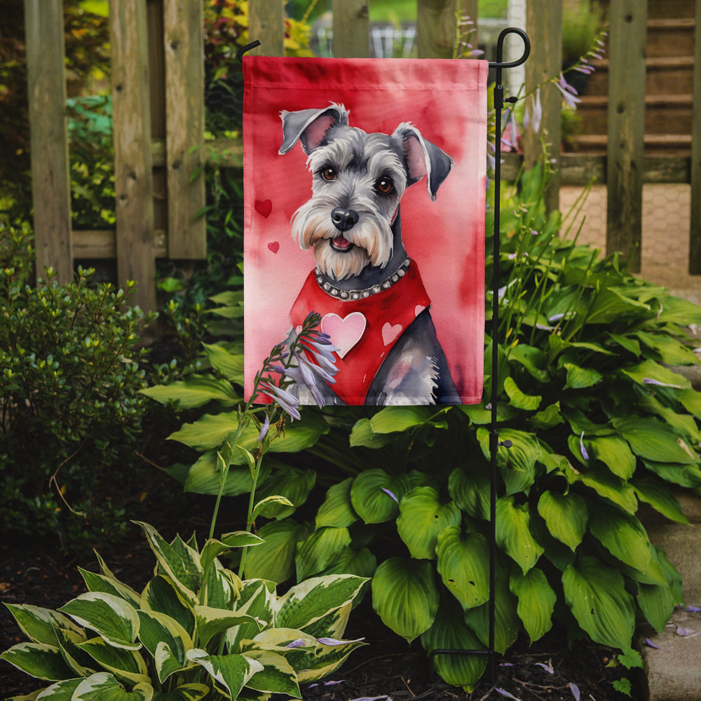 Buy this Schnauzer My Valentine Garden Flag