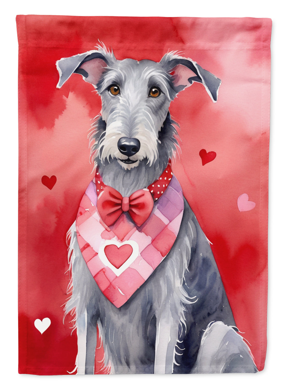 Buy this Scottish Deerhound My Valentine House Flag