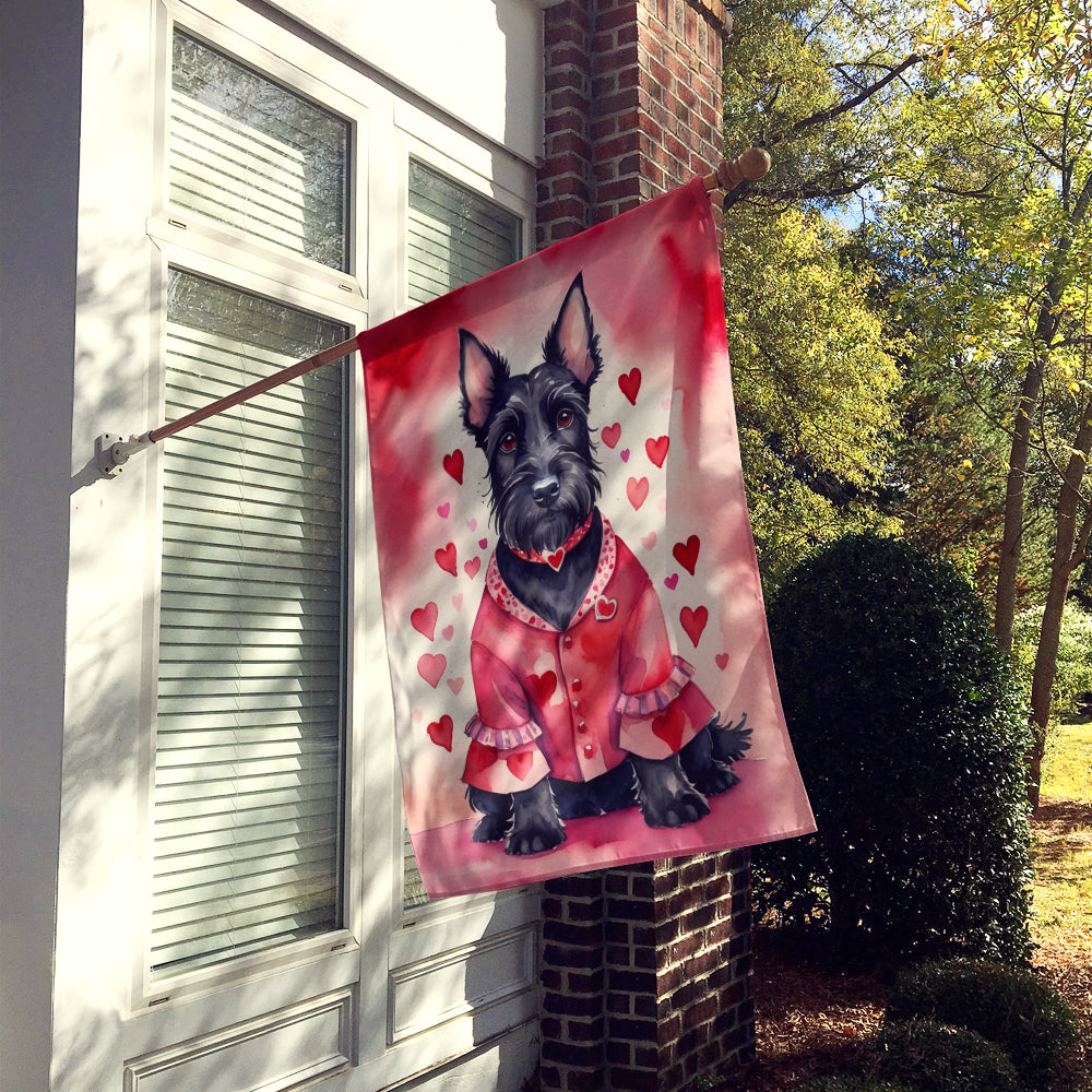 Buy this Scottish Terrier My Valentine House Flag