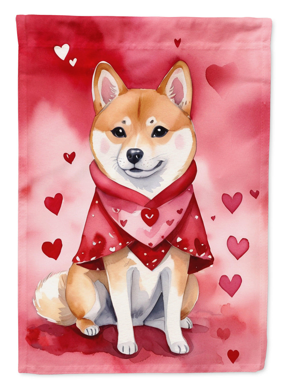 Buy this Shiba Inu My Valentine House Flag