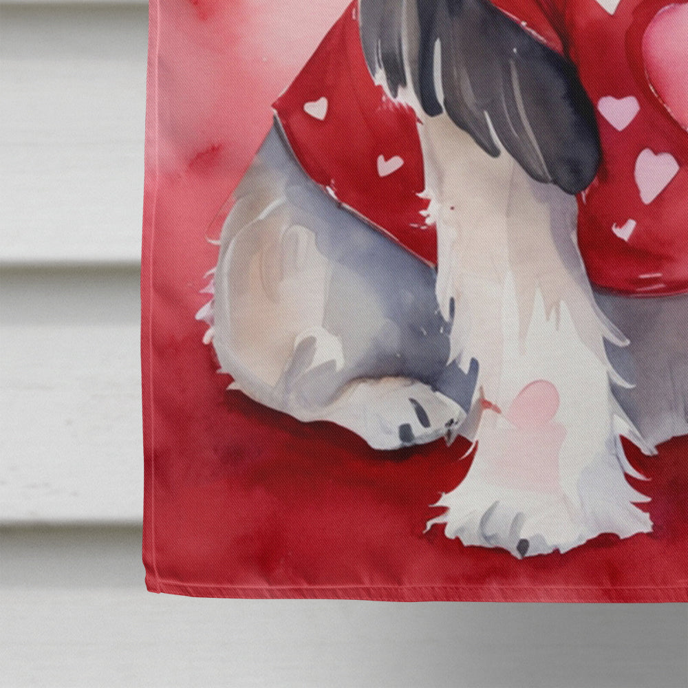 Shih Tzu My Valentine House Flag