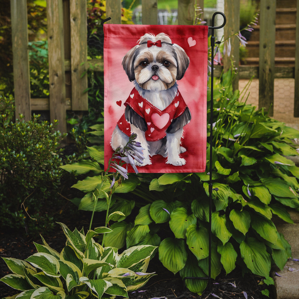 Buy this Shih Tzu My Valentine Garden Flag