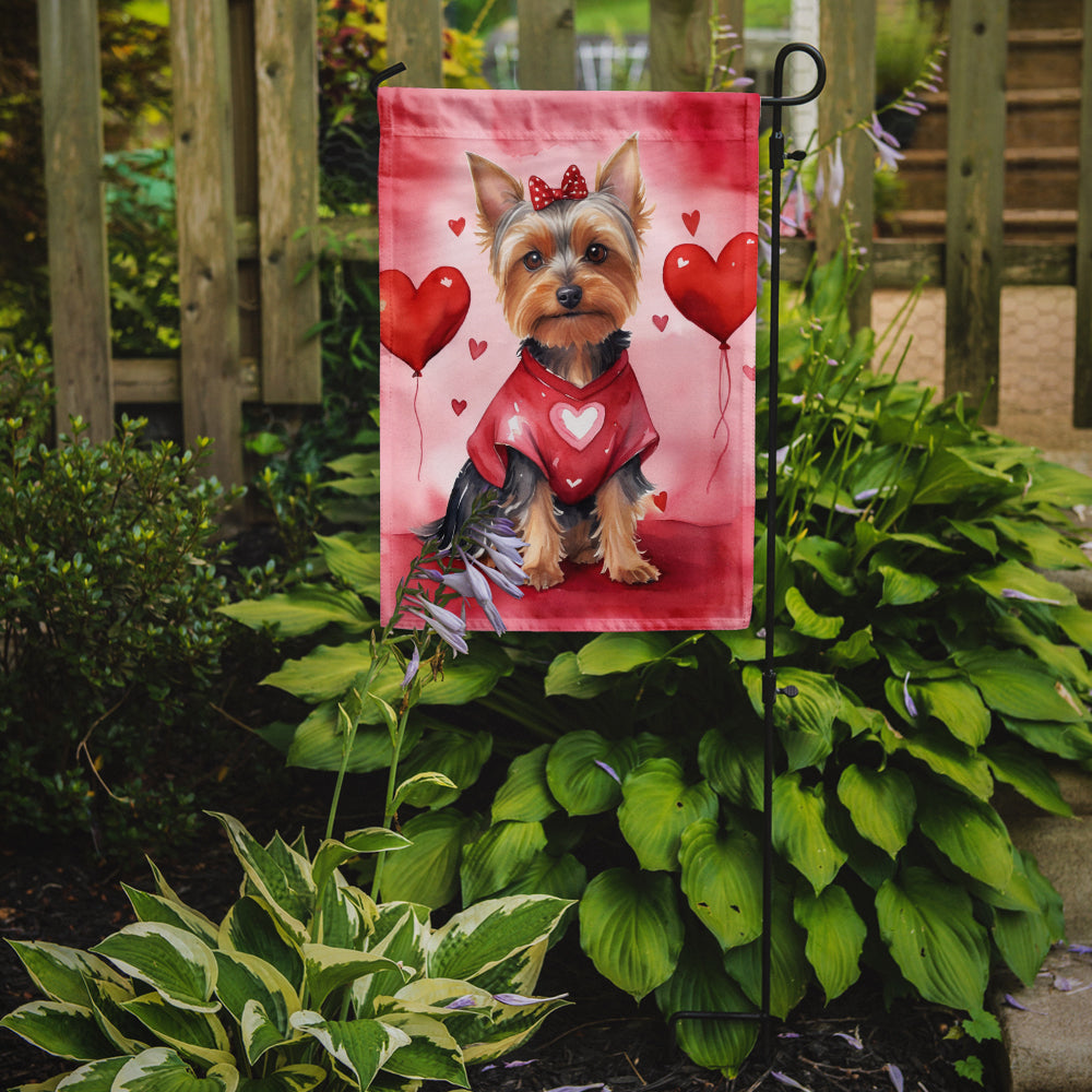 Buy this Silky Terrier My Valentine Garden Flag