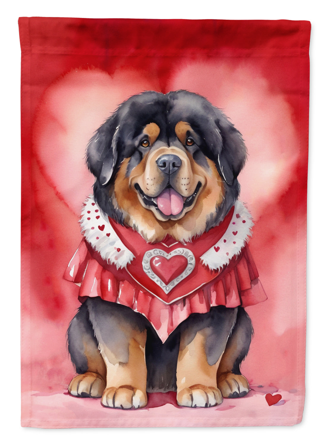 Buy this Tibetan Mastiff My Valentine House Flag