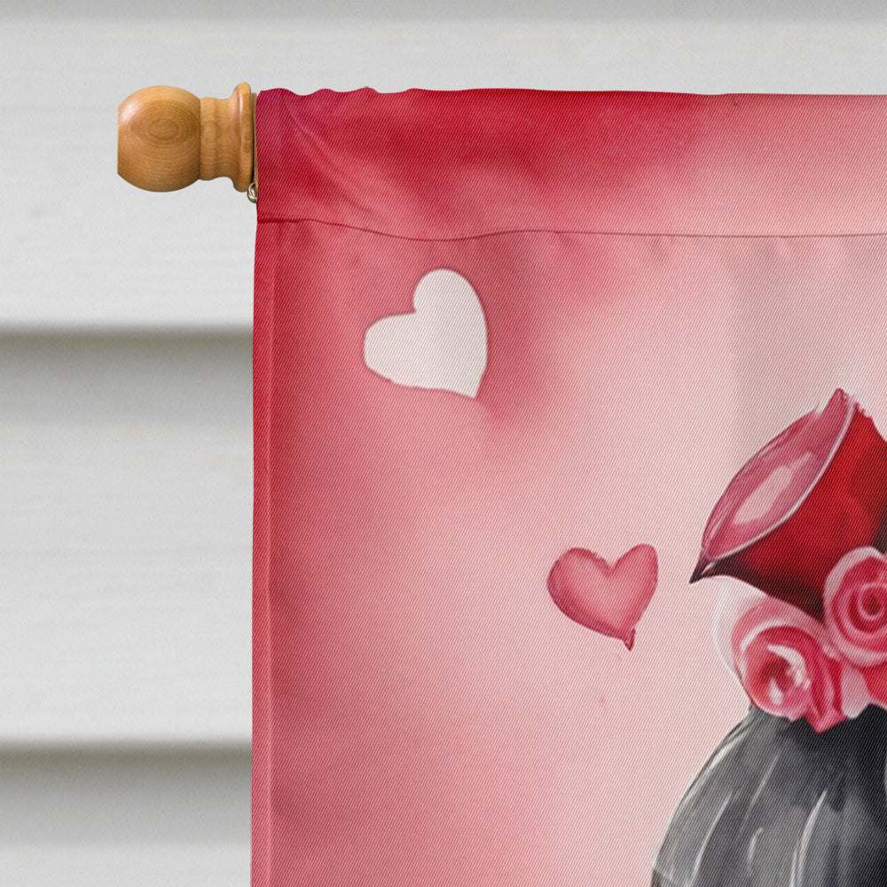 Tibetan Terrier My Valentine House Flag