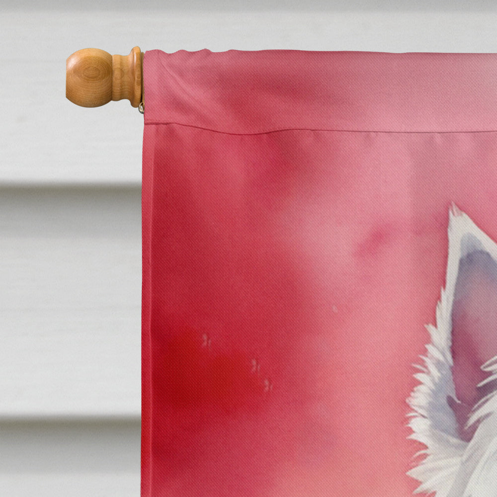 Westie My Valentine House Flag