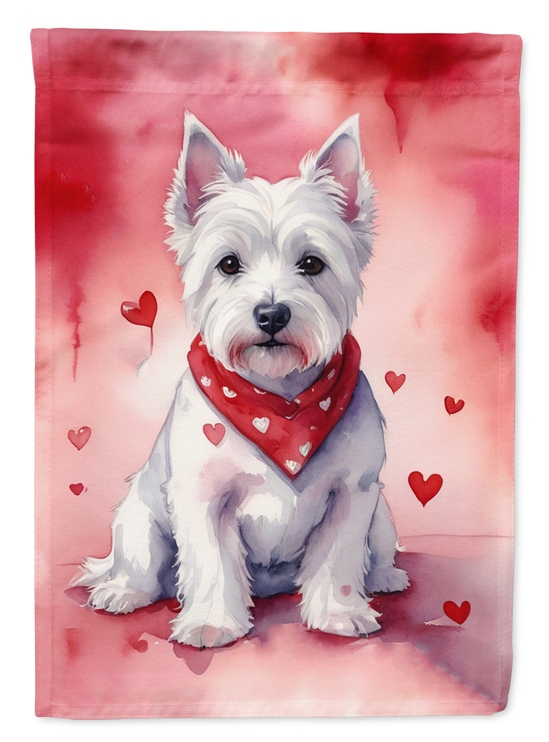 Buy this Westie My Valentine Garden Flag