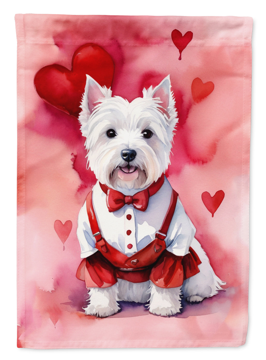 Buy this Westie My Valentine Garden Flag