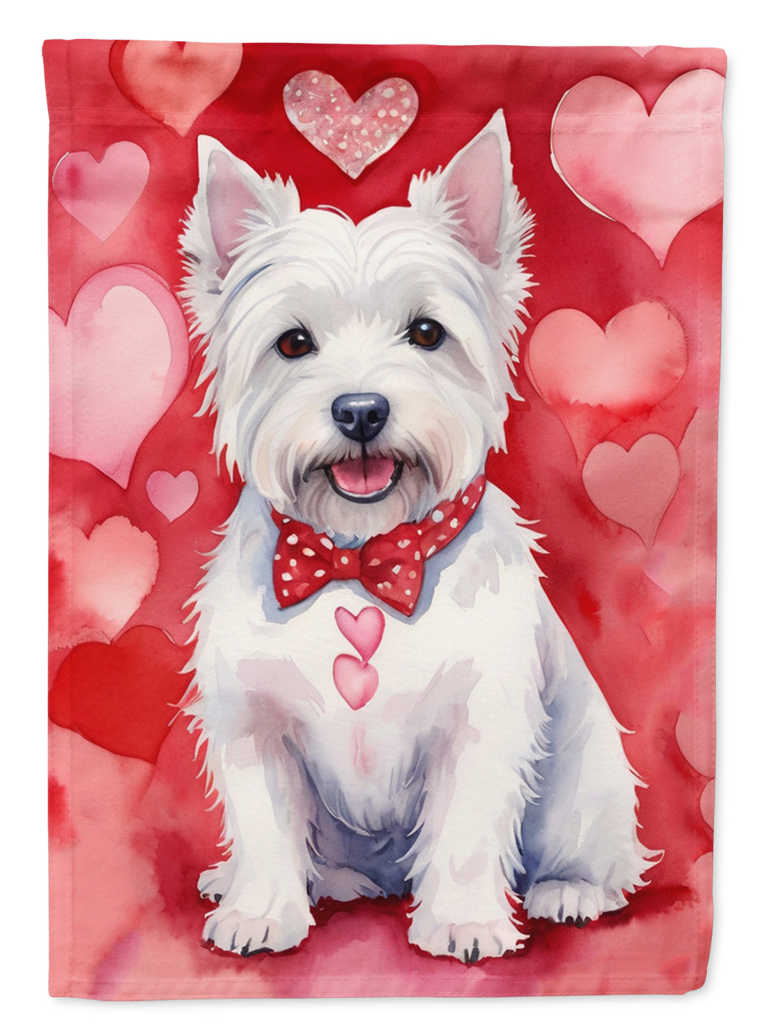 Buy this Westie My Valentine House Flag