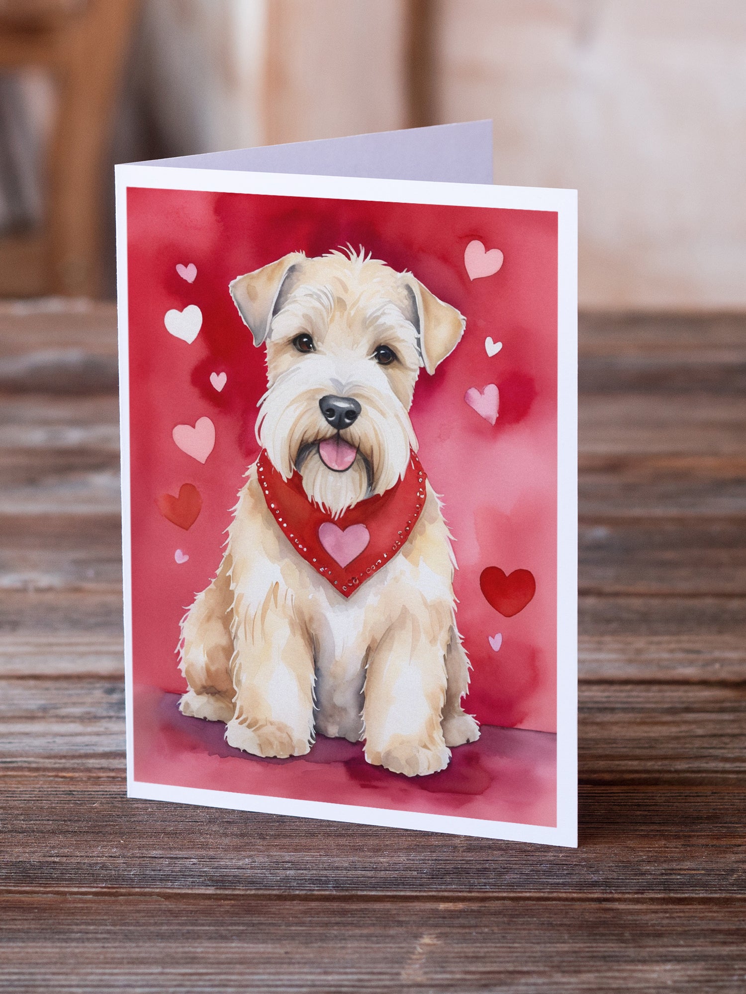 Wheaten Terrier My Valentine Greeting Cards Pack of 8