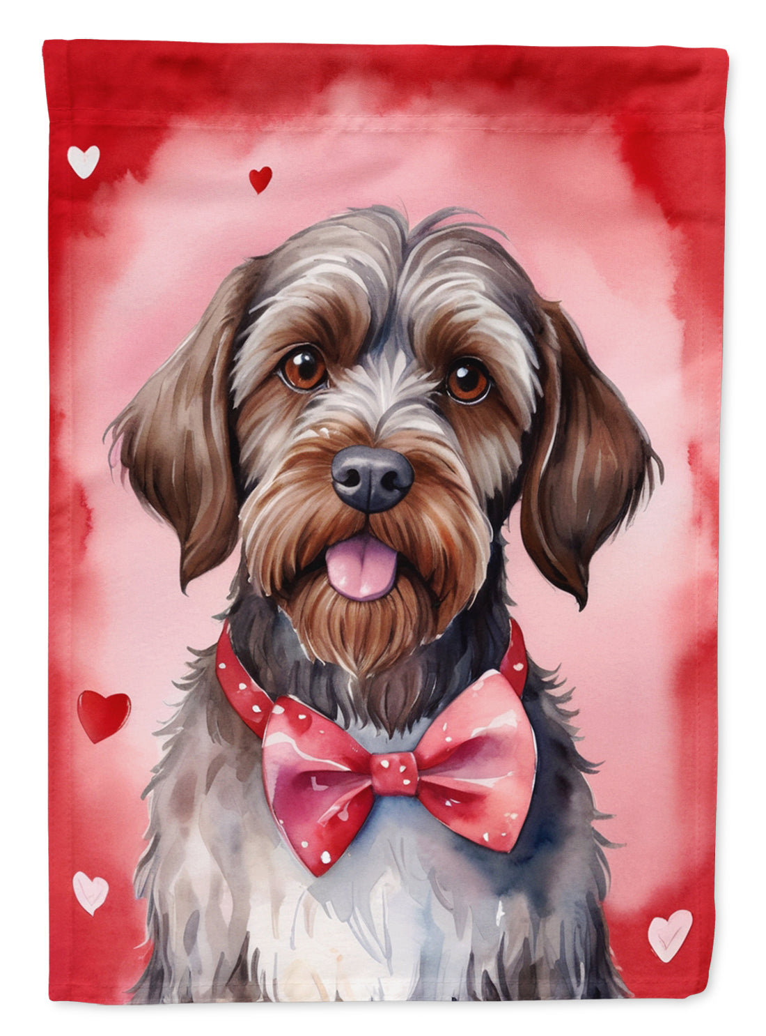 Buy this Wirehaired Pointing Griffon My Valentine Garden Flag