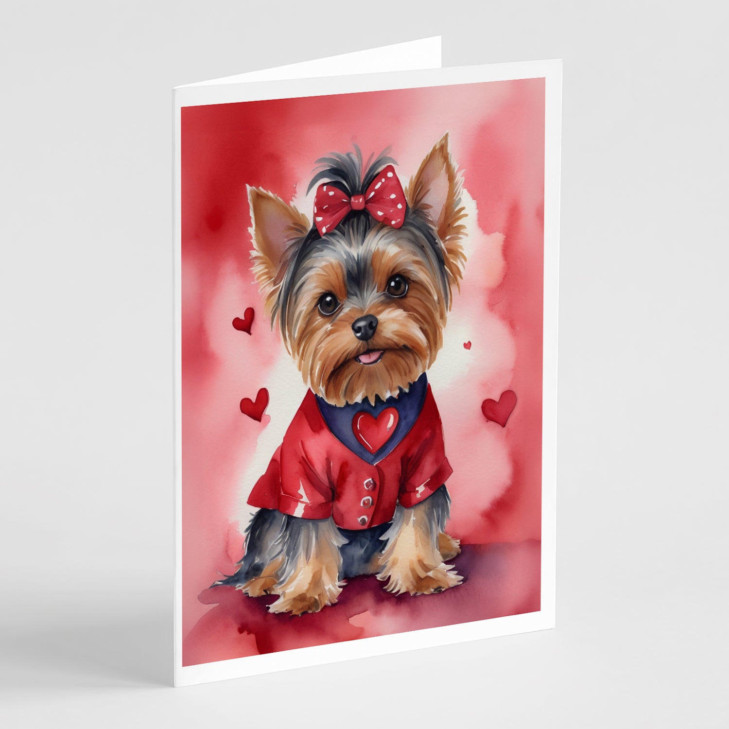 Buy this Yorkshire Terrier My Valentine Greeting Cards Pack of 8