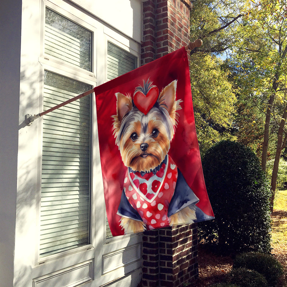 Buy this Yorkshire Terrier My Valentine House Flag