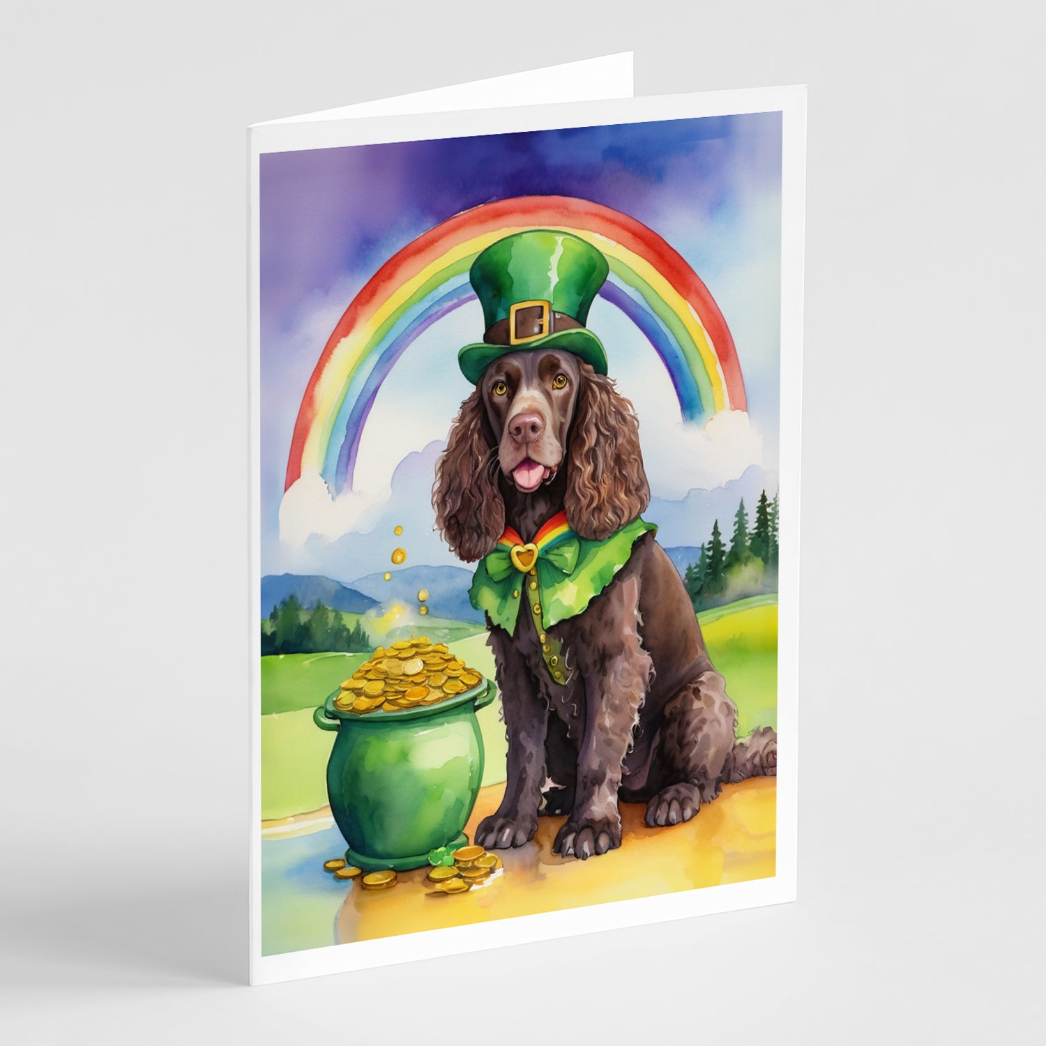 Buy this American Water Spaniel St Patrick's Day Greeting Cards Pack of 8