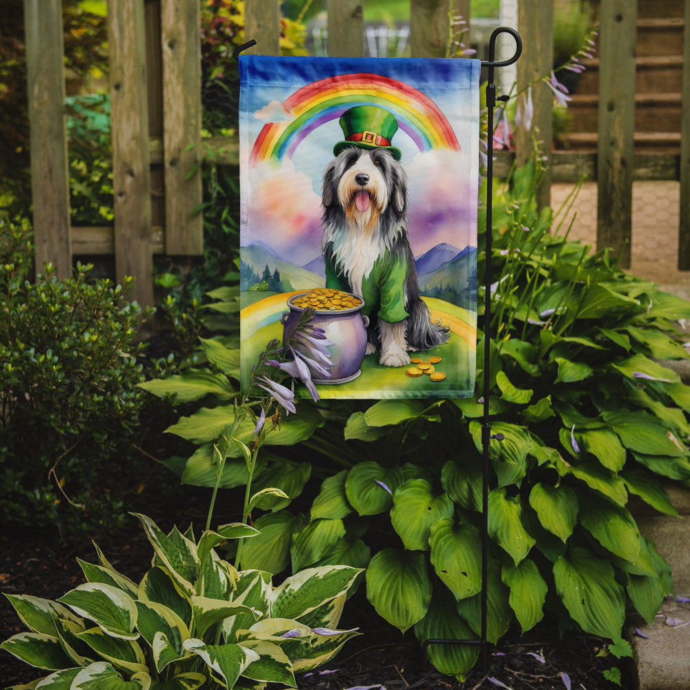 Buy this Bearded Collie St Patrick's Day Garden Flag