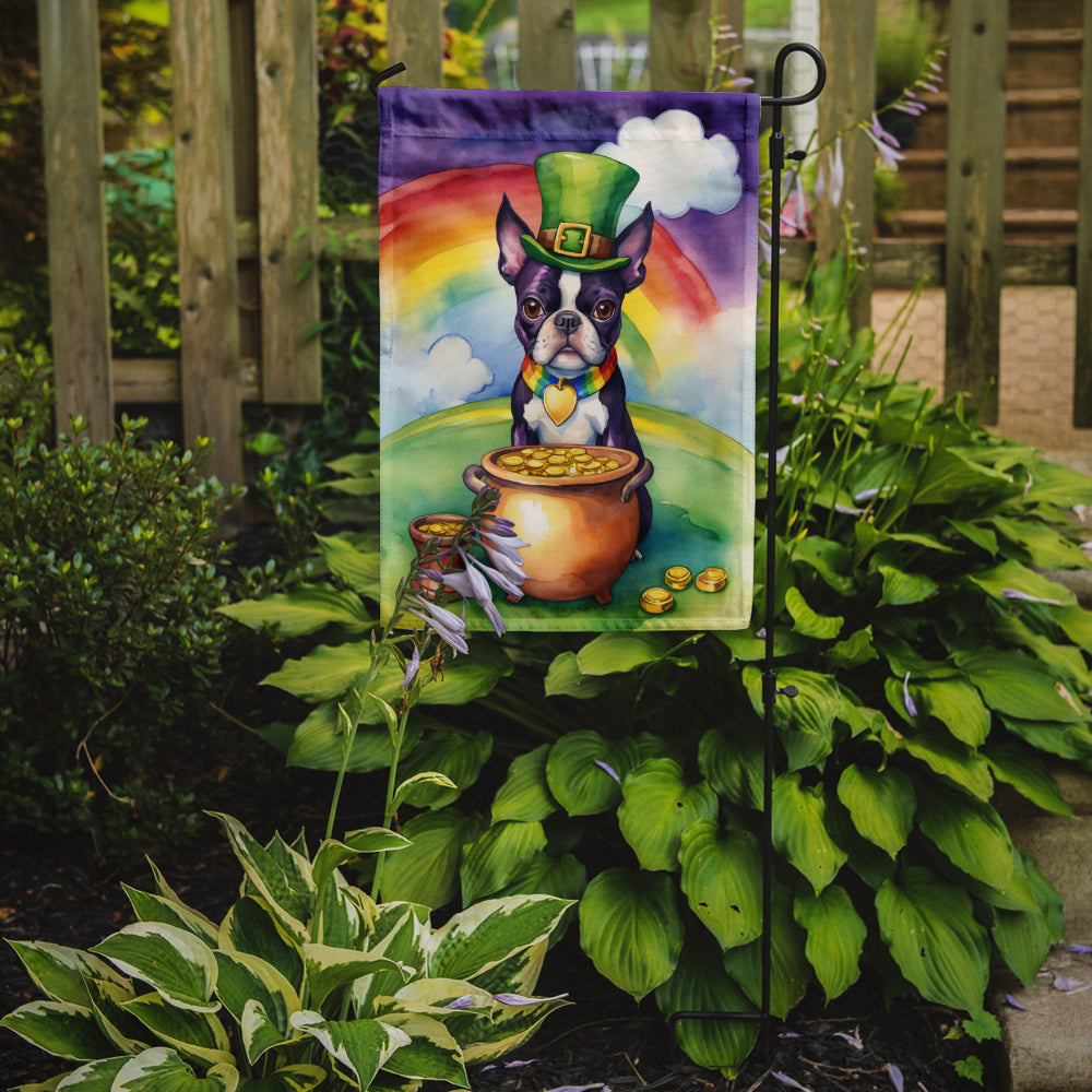 Buy this Boston Terrier St Patrick's Day Garden Flag