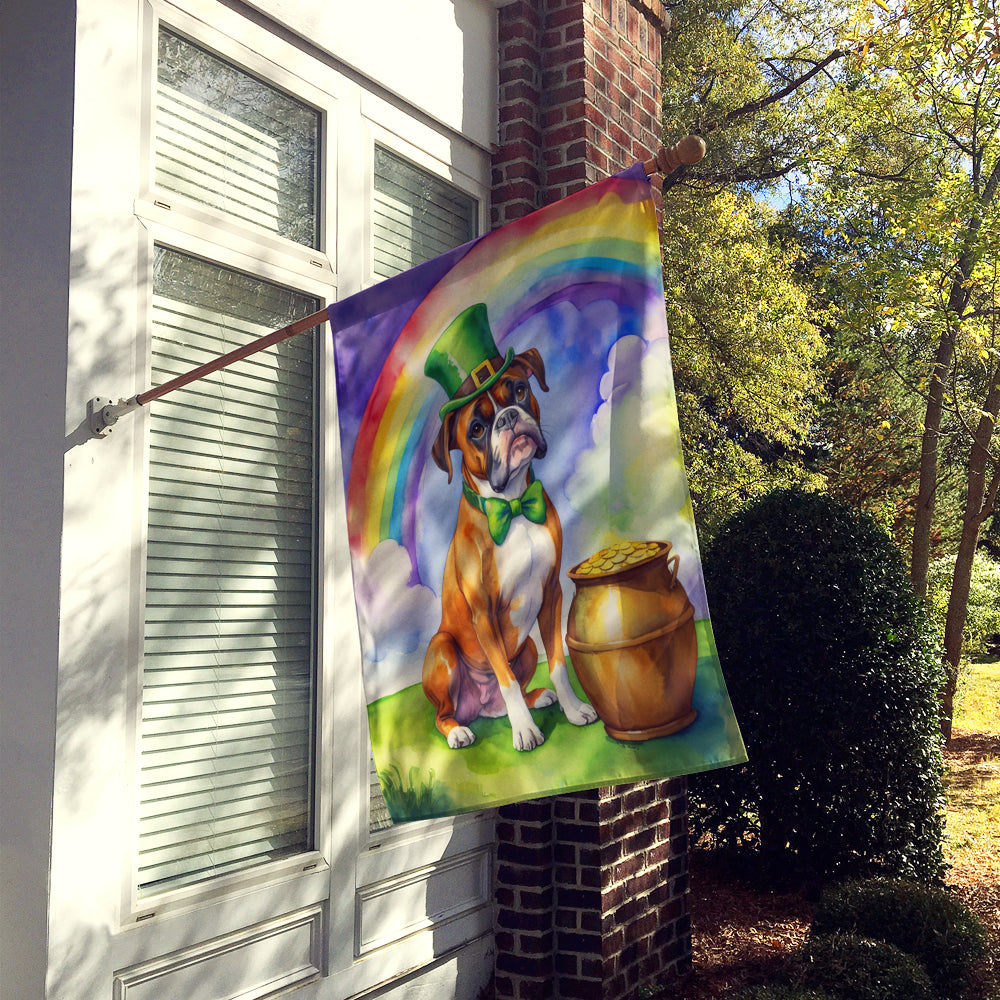 Boxer St Patrick's Day House Flag