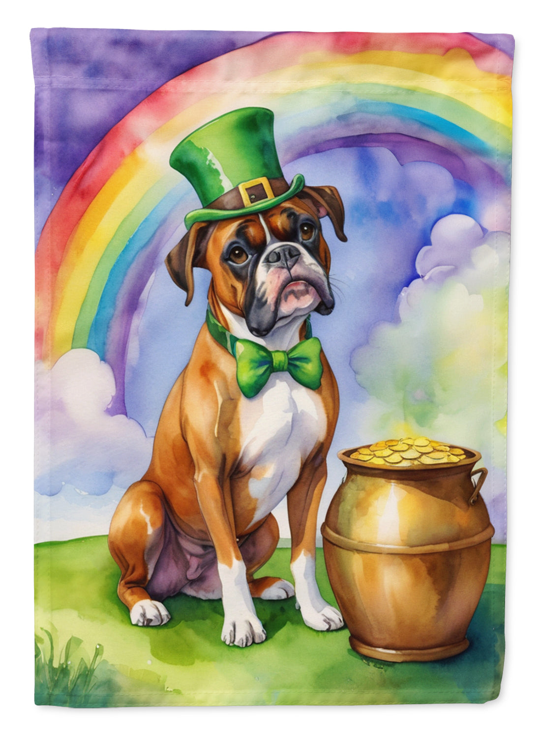 Buy this Boxer St Patrick's Day Garden Flag